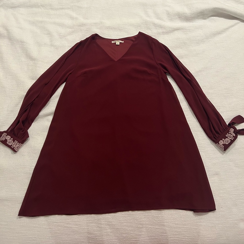 Francesca’s Burgundy Dress